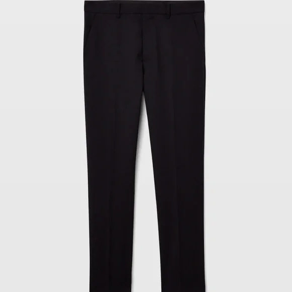 Marzotto Tapered Wool Trouser - New With Tags - NEVER WORN - Navy